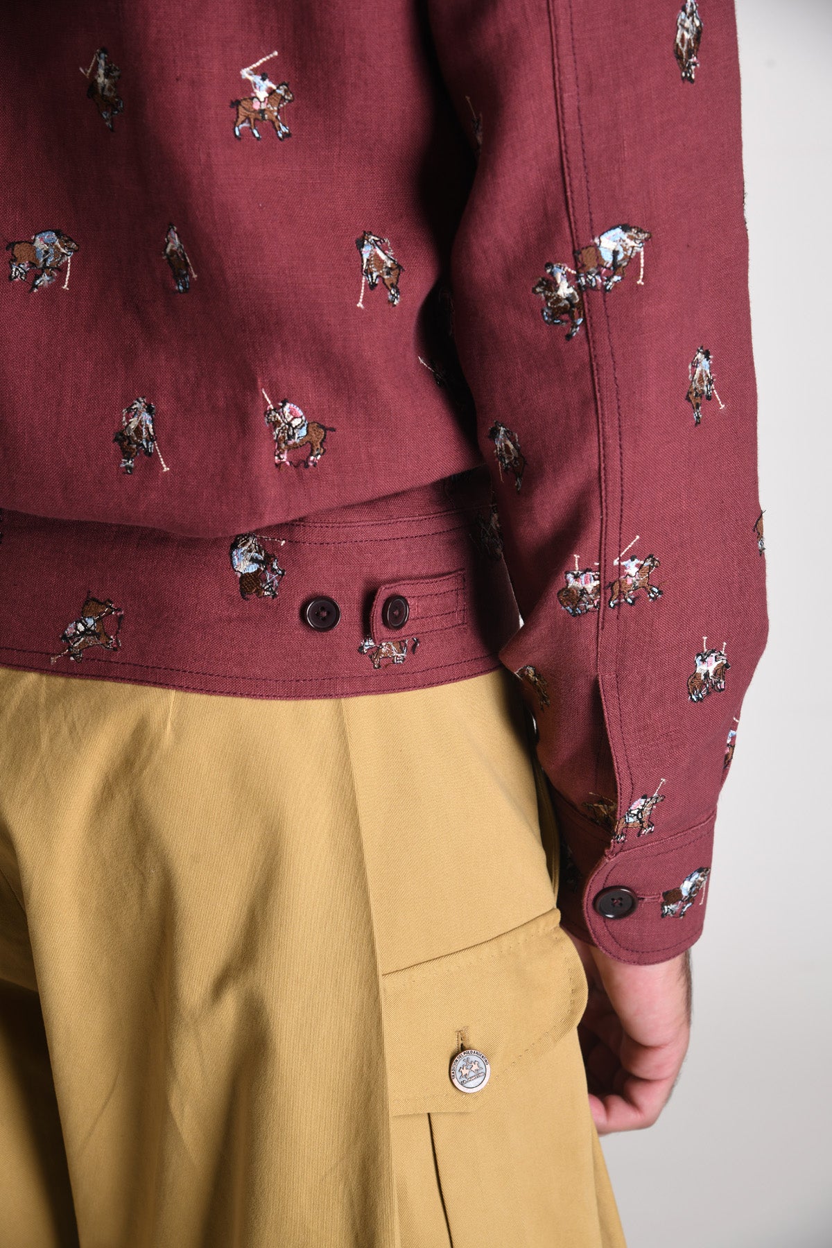 All Over Embroidered Linen Jacket