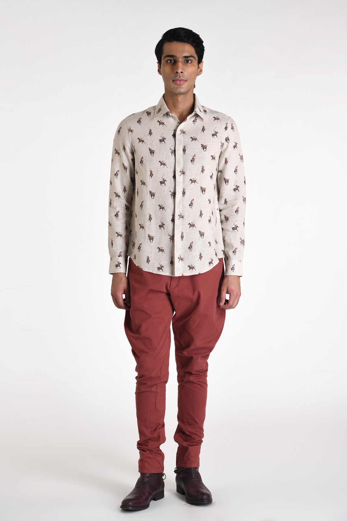 Rust Jodhpur Trousers
