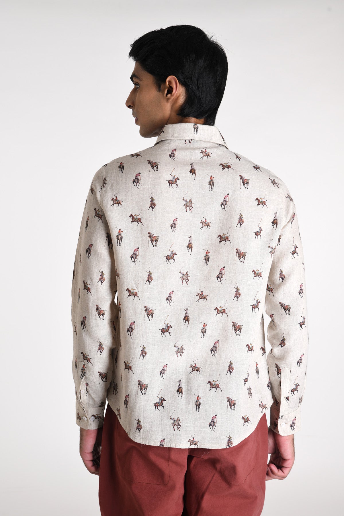 All Over Printed Linen Shirt