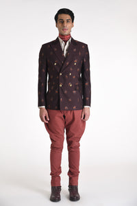 Double Breast Jacquard Jacket