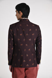 Double Breast Jacquard Jacket