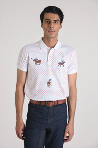 Hand Block Print Polo T-shirt