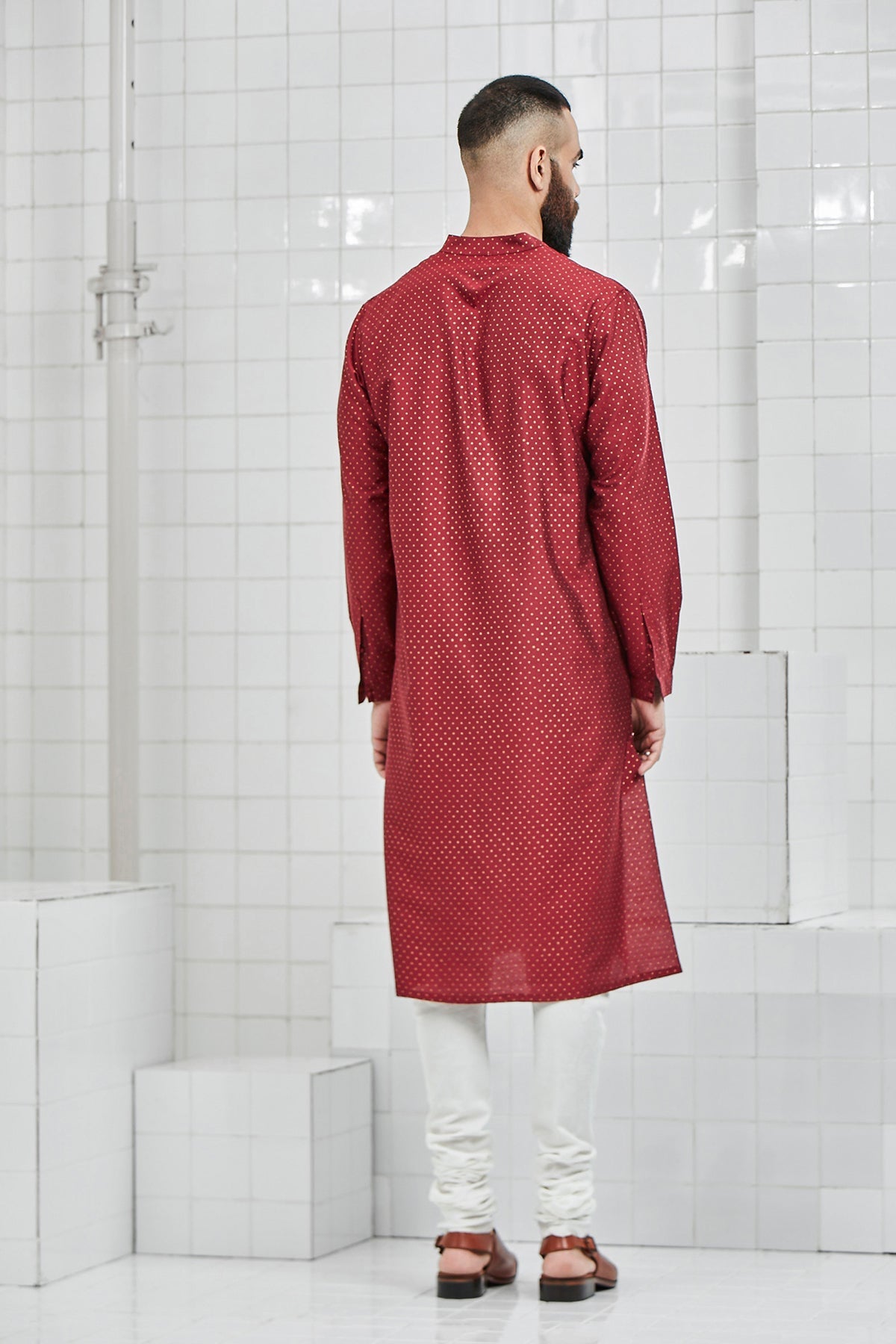 Dhadhu Pintuck Block Print Kurta Set