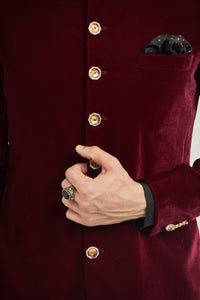 Velvet Sherwani