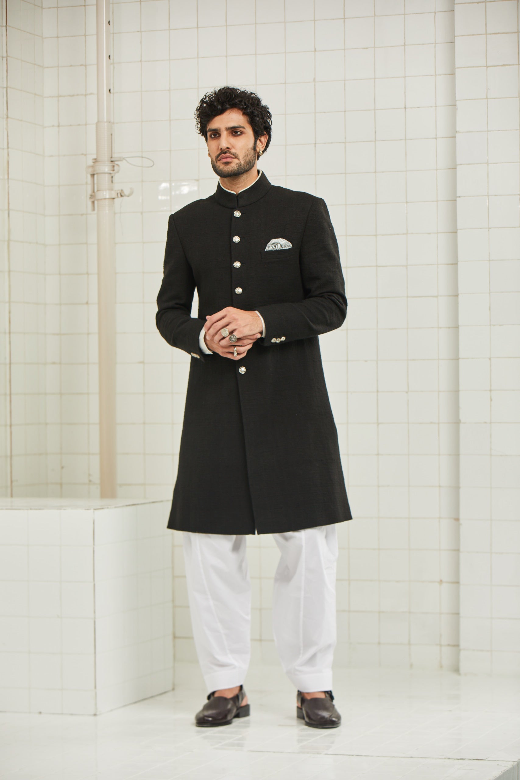 Narwariya Hand Spun Sherwani