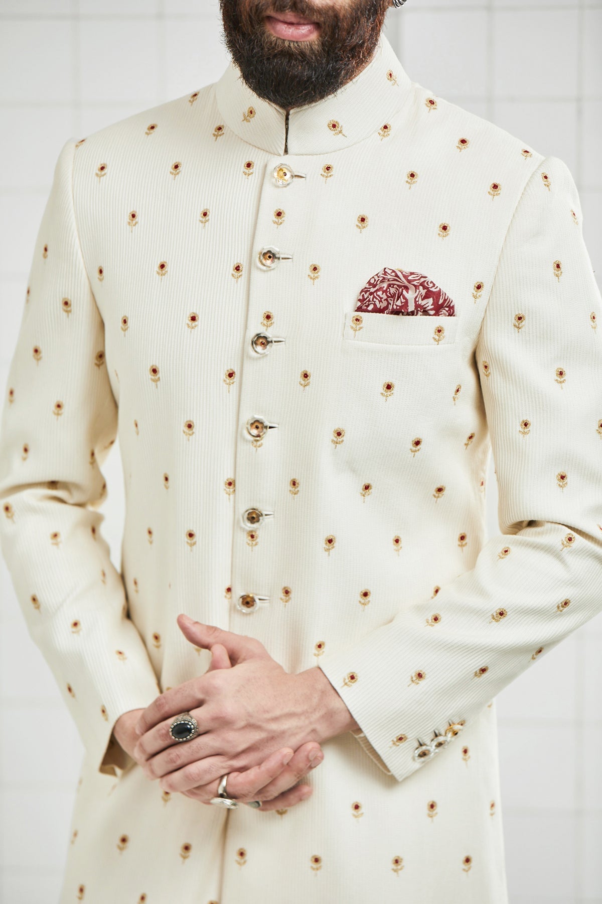Kalwara Embroidered Sherwani