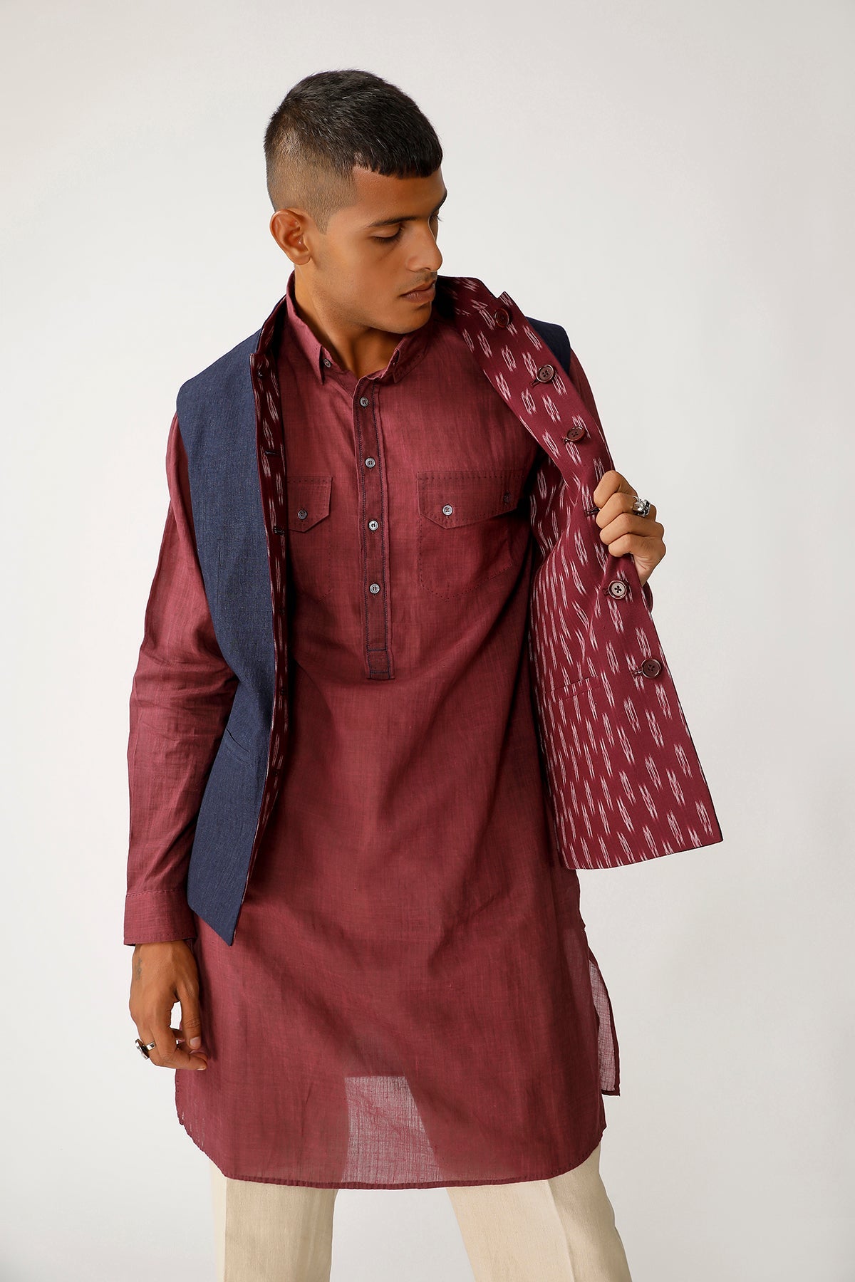 Bhoyar Reversible Waistcoat