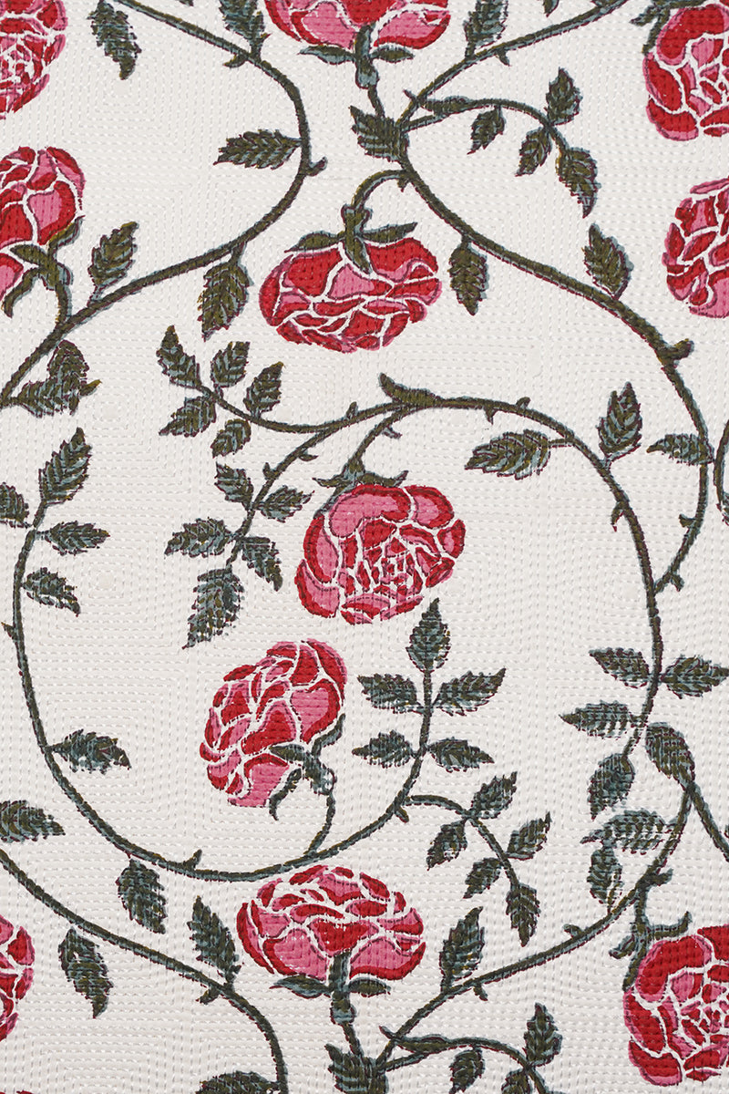 Bela Rose Jaal Hand Print Sham 26X26