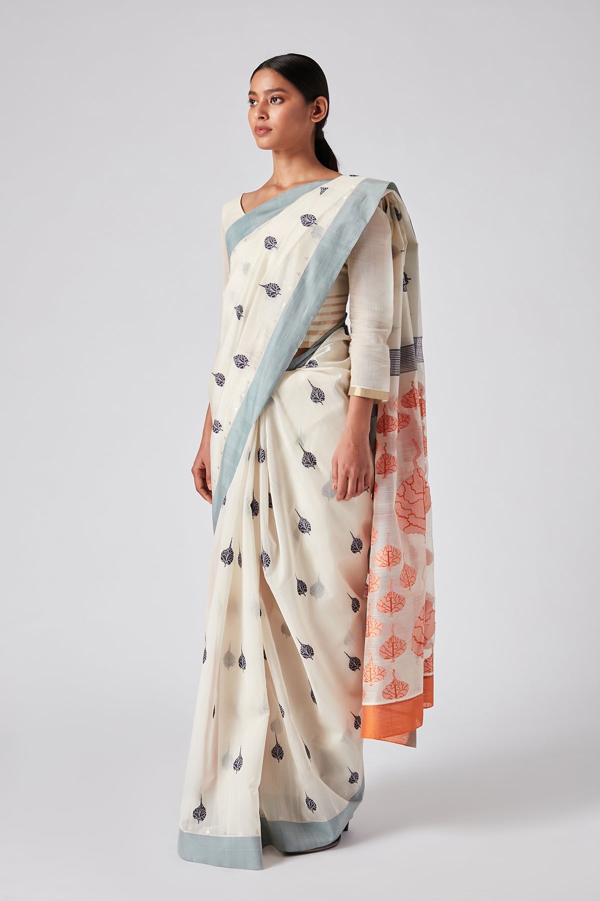 Peepal Motif Sari