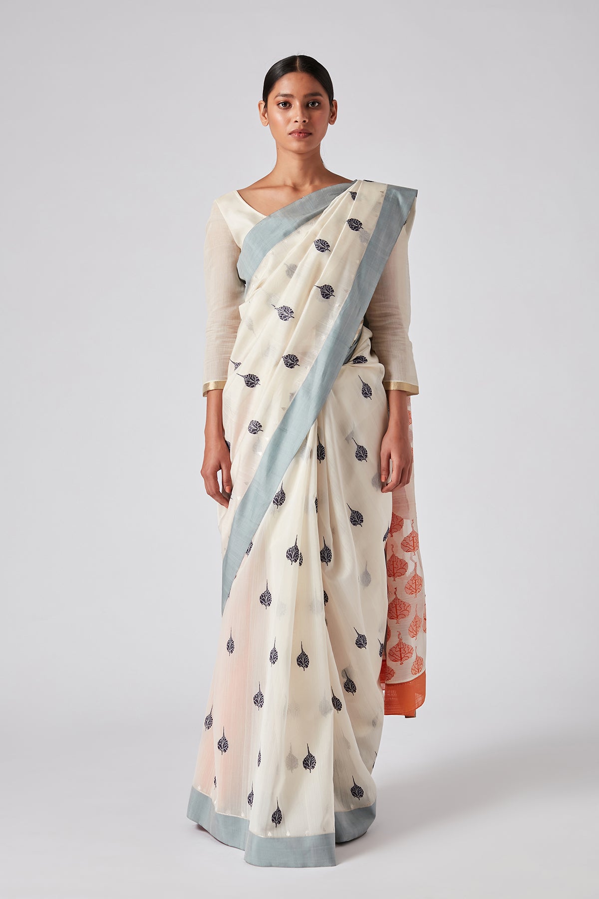 Peepal Motif Sari