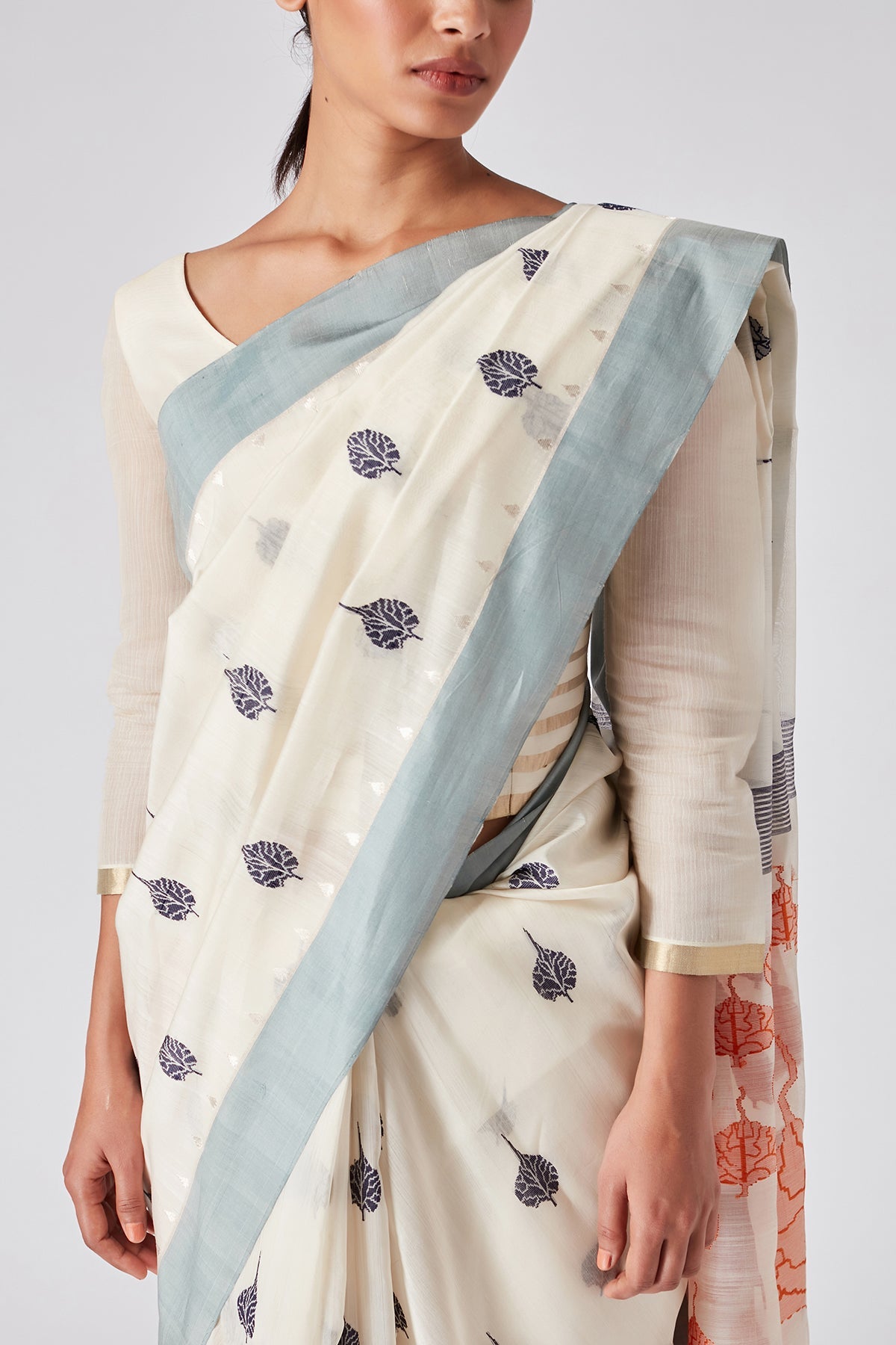 Peepal Motif Sari
