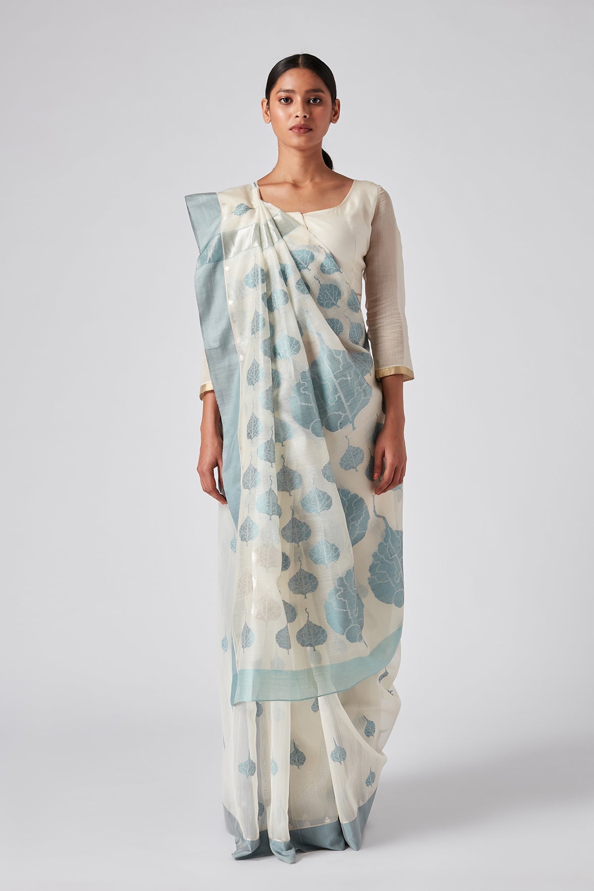 Peepal Motif Sari