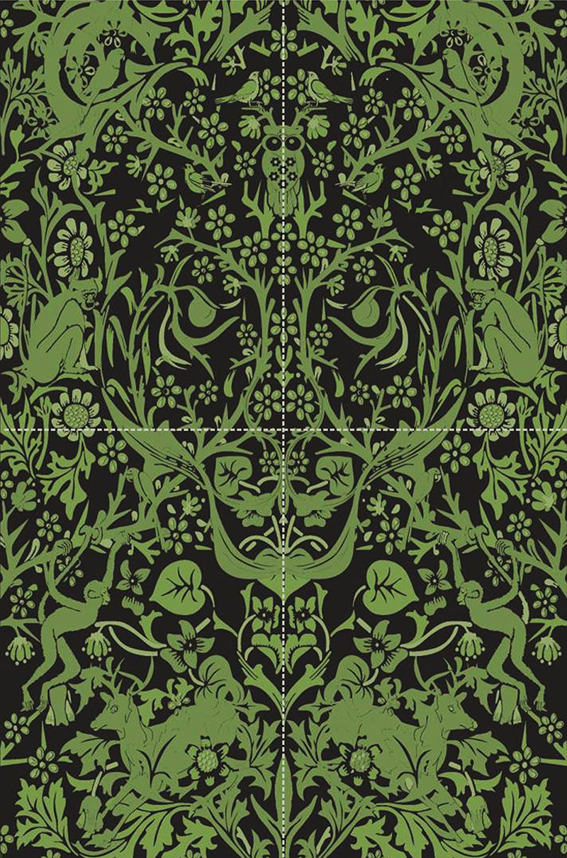 Sherkhanum Green Embossed Wall Tiles