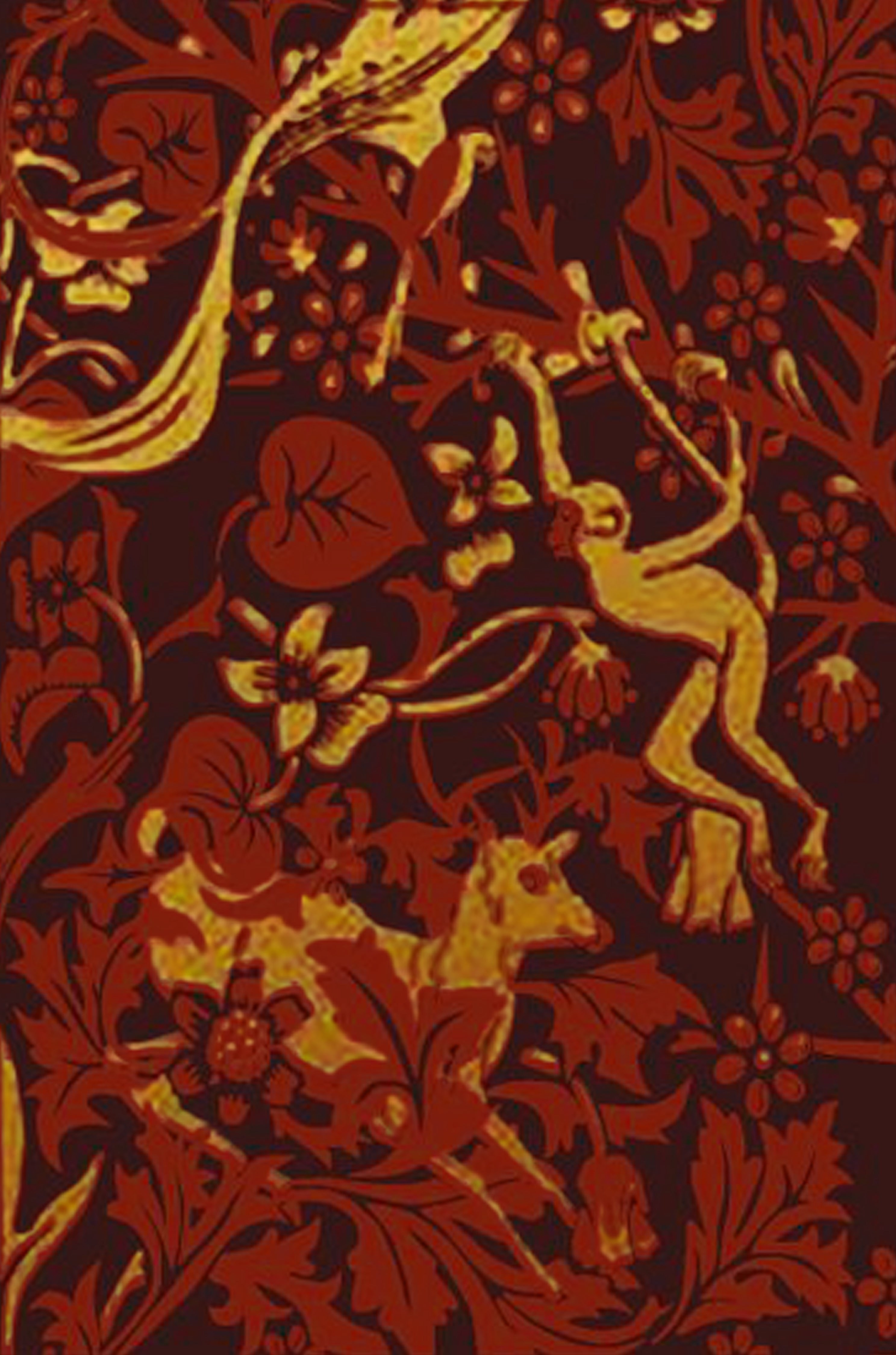 Sherkhanum Red & Gold Embossed Wall Tiles