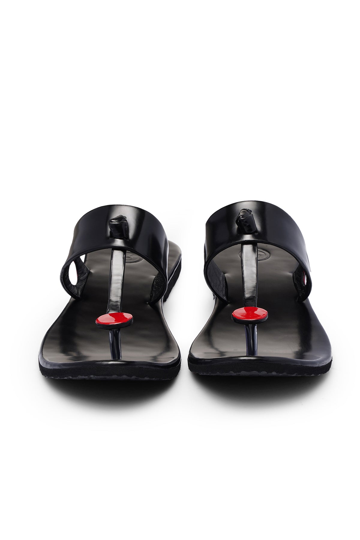 Knot Strap Circle Toe Slides
