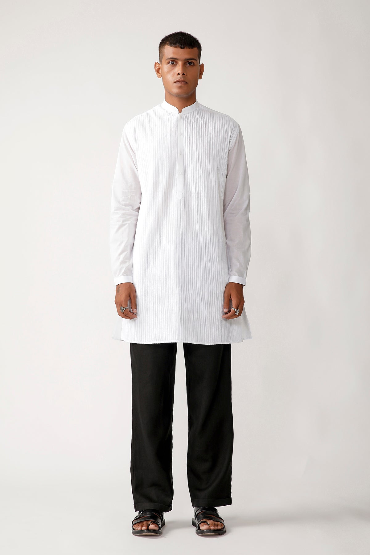 RAJESHPRATAPSINGH ホワイト長袖シャツ M Rajesh Pratap Singh